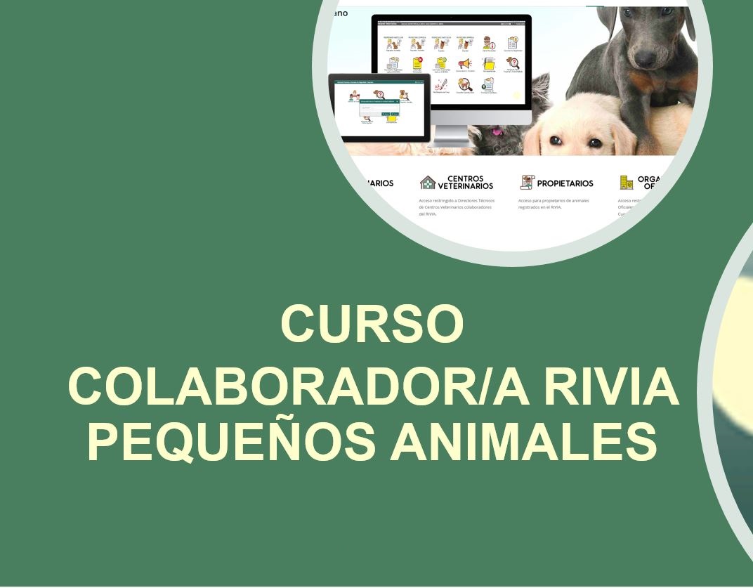 Curso online para colaboradores del RIVIA (peque&ntilde;os animales). 